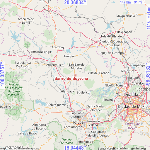 Barrio de Boyecha on map