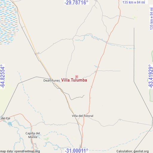 Villa Tulumba on map