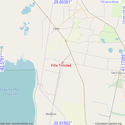 Villa Trinidad on map