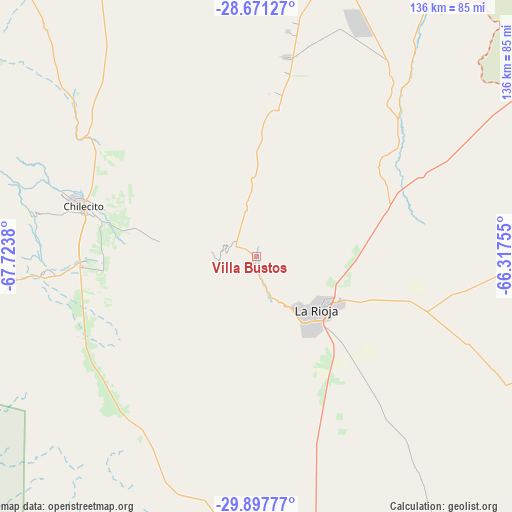Villa Bustos on map