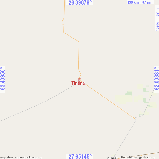 Tintina on map