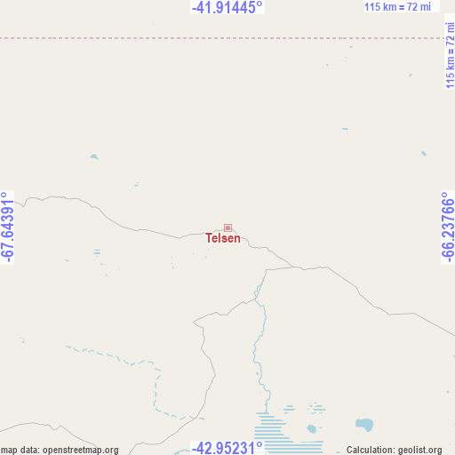 Telsen on map