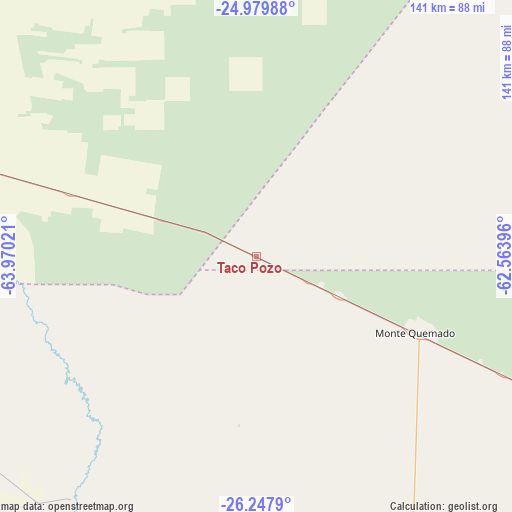 Taco Pozo on map