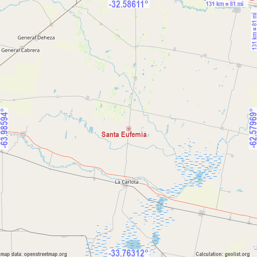 Santa Eufemia on map