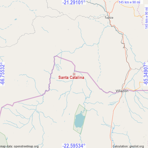 Santa Catalina on map