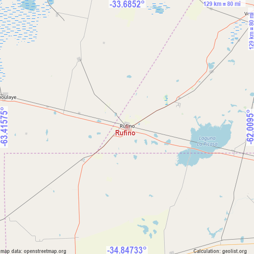 Rufino on map