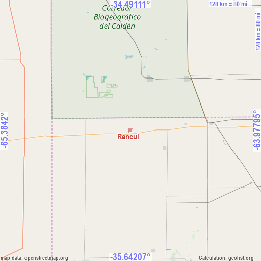Rancul on map