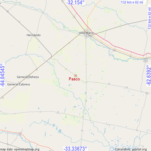 Pasco on map
