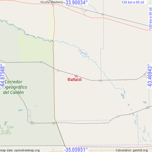 Mattaldi on map