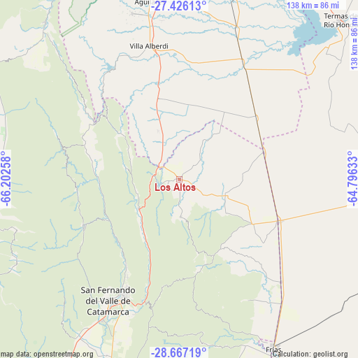 Los Altos on map