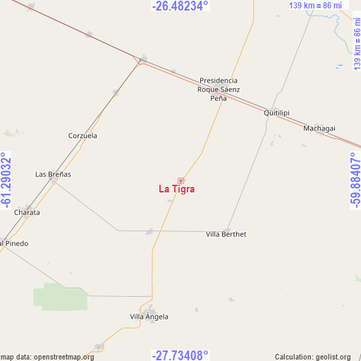 La Tigra on map