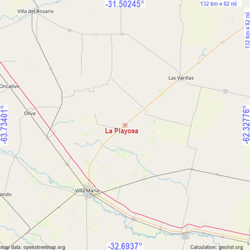 La Playosa on map