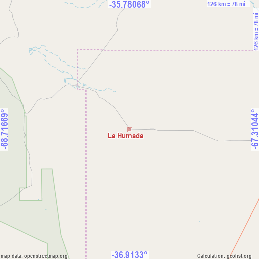 La Humada on map