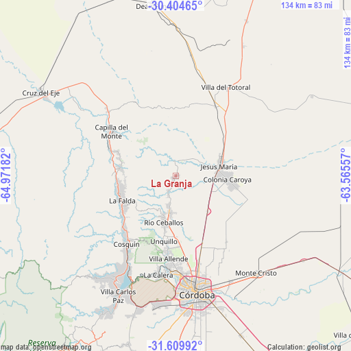 La Granja on map