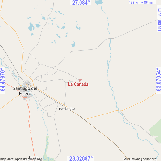 La Cañada on map