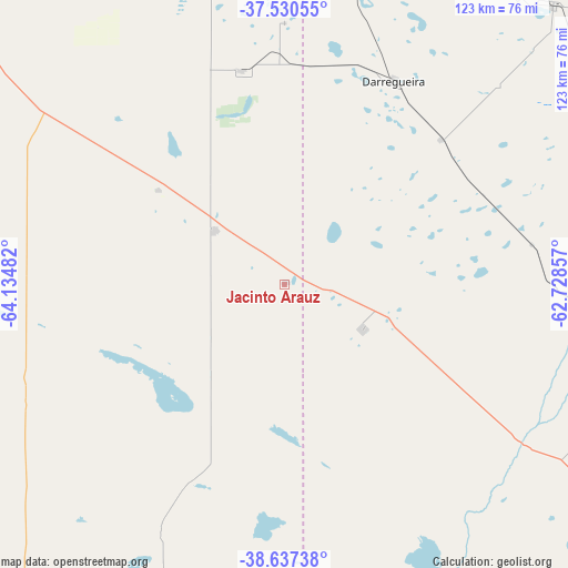 Jacinto Arauz on map