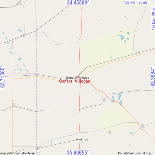 General Villegas on map