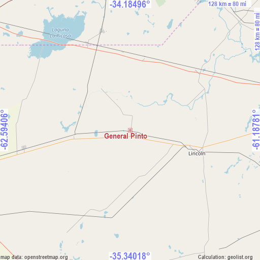 General Pinto on map