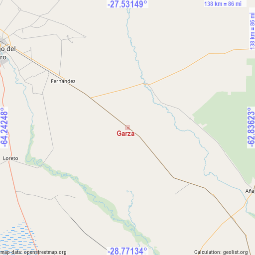 Garza on map