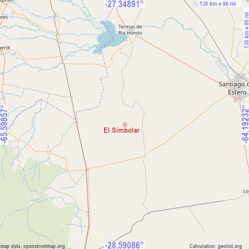 El Simbolar on map