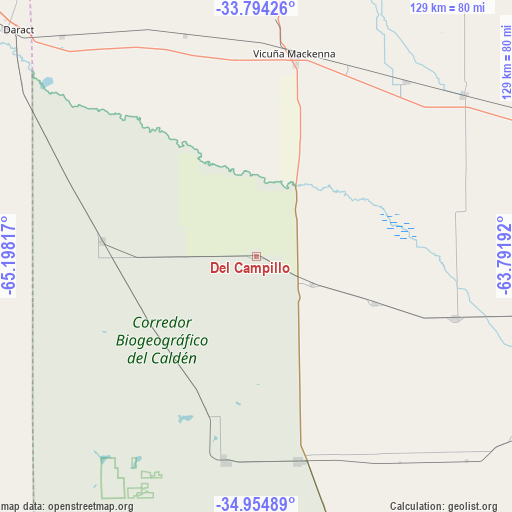 Del Campillo on map
