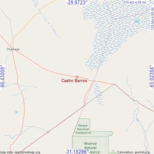 Castro Barros on map