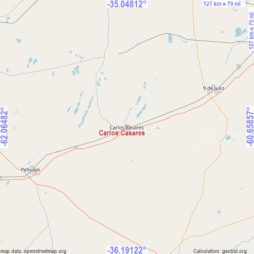Carlos Casares on map