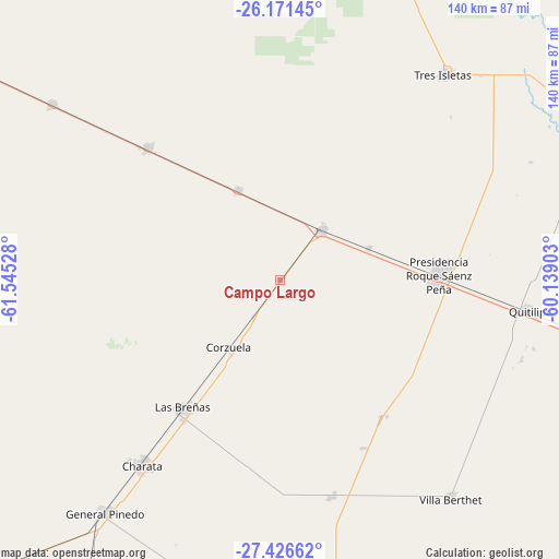 Campo Largo on map