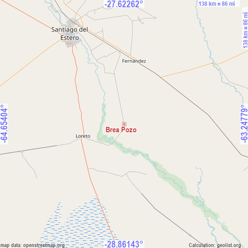 Brea Pozo on map