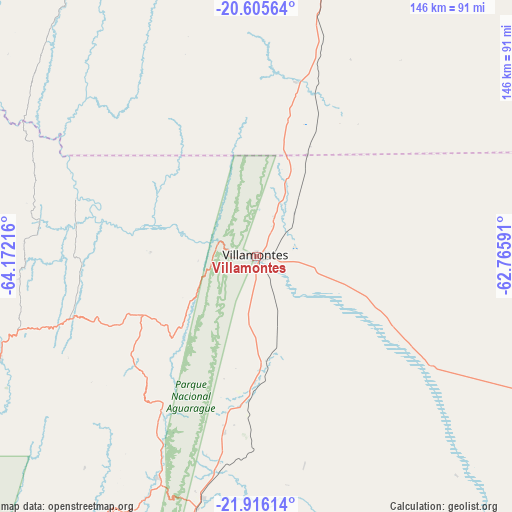 Villamontes on map
