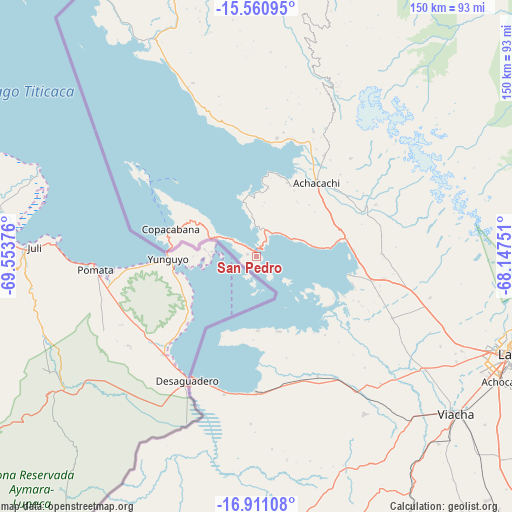 San Pedro on map