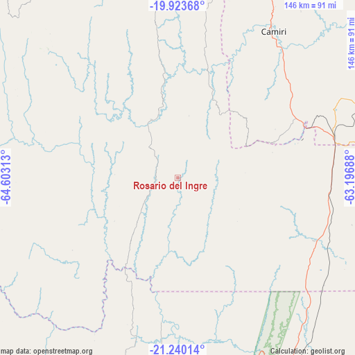 Rosario del Ingre on map