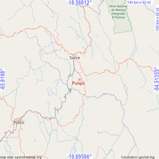 Pulqui on map