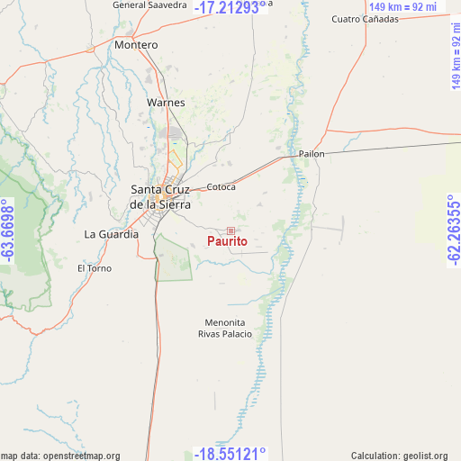 Paurito on map