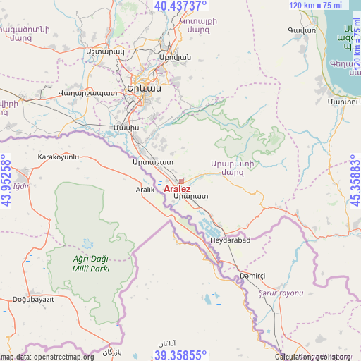 Aralez on map