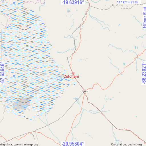 Colchani on map