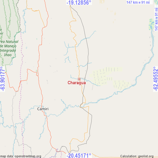 Charagua on map