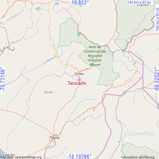 Tarucachi on map