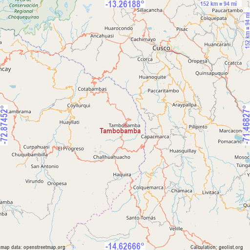 Tambobamba on map