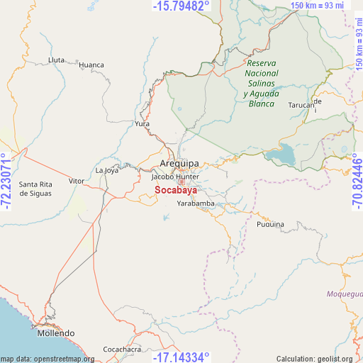 Socabaya on map