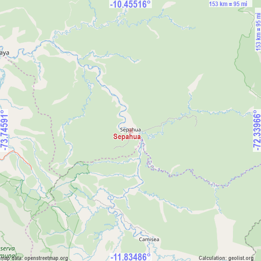 Sepahua on map