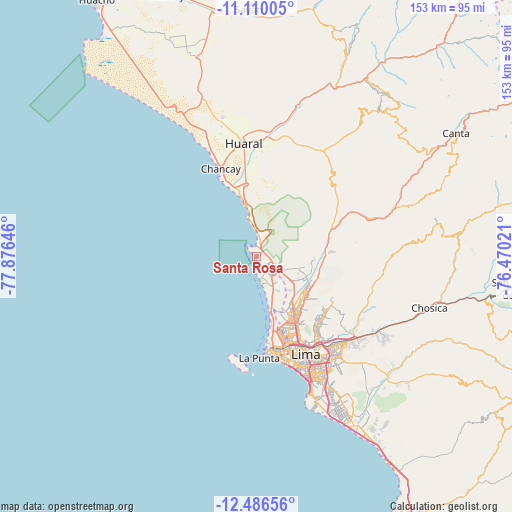 Santa Rosa on map
