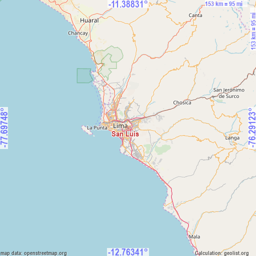 San Luis on map