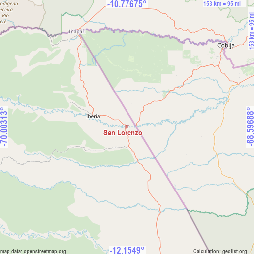 San Lorenzo on map