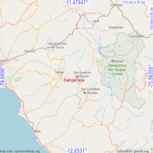 Sangallaya on map