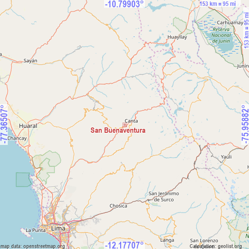 San Buenaventura on map