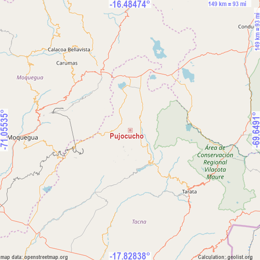 Pujocucho on map