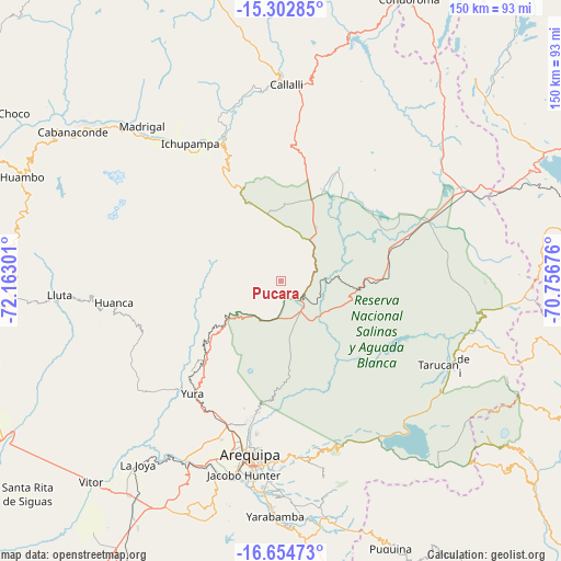 Pucara on map