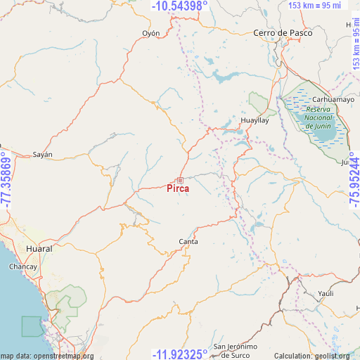 Pirca on map