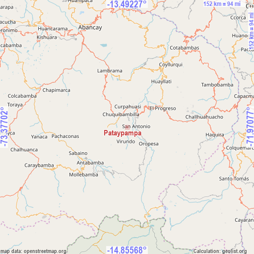Pataypampa on map